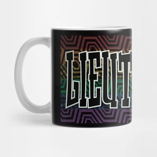 LGBTQ PATTERN USA LIUTENANT Mug